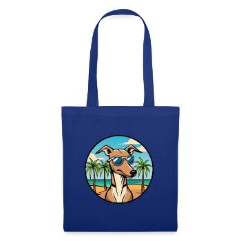 Rampur Windhund Hunderasse Cartoon Sonnenbrille Strand - Stoffbeutel - Royalblau - Vorne