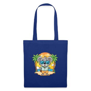 Koala Funny Cartoon Summer Beach Sunglasses - Tote Bag - royal blue - Front