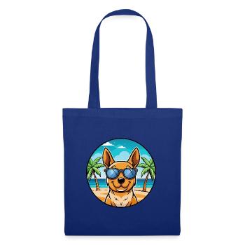 Lancashire Heeler Hunderasse Cartoon Sonnenbrille Strand - Stoffbeutel - Royalblau - Vorne