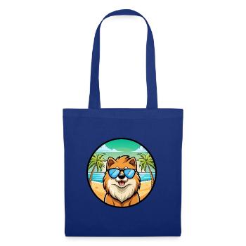 Eurasier Dog Breed Cartoon Sunglasses Beach - Tote Bag - royal blue - Front