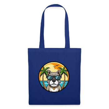 Bully Kutta Chien Race Dessin Animé Lunettes De Soleil Plage - Sac en tissu - bleu royal - Devant