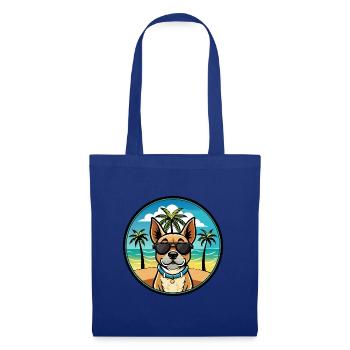 Braque Du Bourbonnais Hunderasse Cartoon Sonnenbrille - Stoffbeutel - Royalblau - Vorne