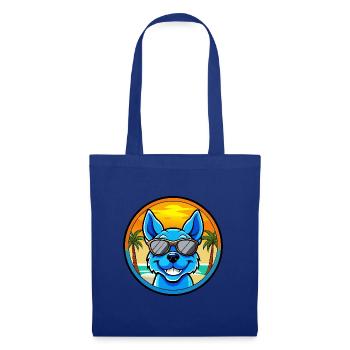 Blue Heeler Hunderasse Cartoon Sonnenbrille Strand - Stoffbeutel - Royalblau - Vorne
