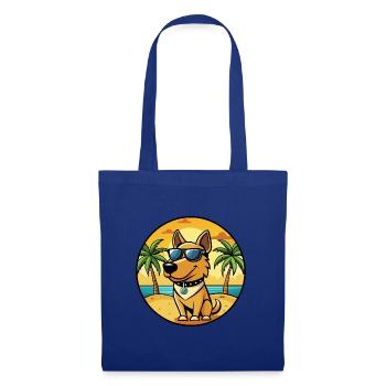 Polnische Jagdhunderasse Cartoon Sonnenbrille Strand - Stoffbeutel - Royalblau - Vorne