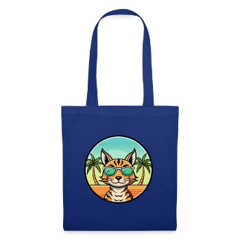 Ocicat Breed Cartoon Sonnenbrille Strand - Stoffbeutel - Royalblau - Vorne