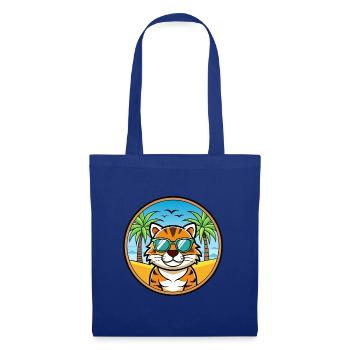 Tiger Cat Breed Cartoon Sunglasses Beach - Tote Bag - royal blue - Front