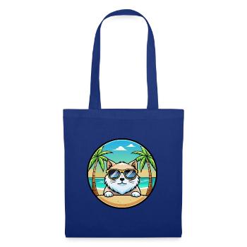 Himalaya-Katzenrasse Cartoon-Sonnenbrille Strand - Stoffbeutel - Royalblau - Vorne