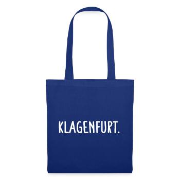 Klagenfurt Österreich - Stoffbeutel - Royalblau - Vorne