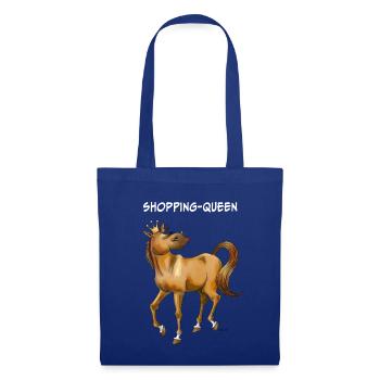 Shopping-Queen (Pferd) - Stoffbeutel - Royalblau - Vorne