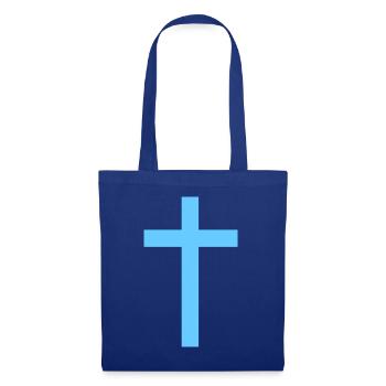 simple cross - Stoffbeutel - Royalblau - Vorne