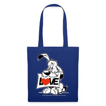 Asterix & Obelix Charakter Idefix - Stoffbeutel - Royalblau - Vorne