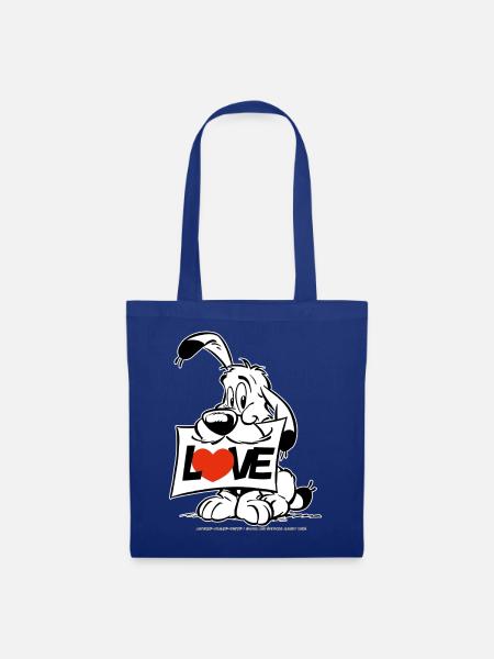 Asterix & Obelix Charakter Idefix - Stoffbeutel - Royalblau