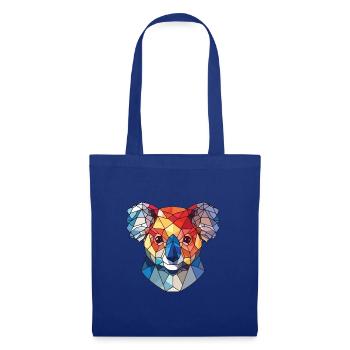 Koala buntes Aquarell Tier Haustier Illustration - Stoffbeutel - Royalblau - Vorne