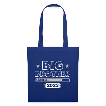 Großer Bruder 2023 Big Bro 23 - Stoffbeutel - Royalblau - Vorne