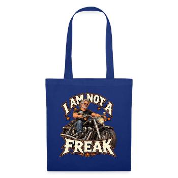 Ich bin kein Freak Motorrad - Stoffbeutel - Royalblau - Vorne
