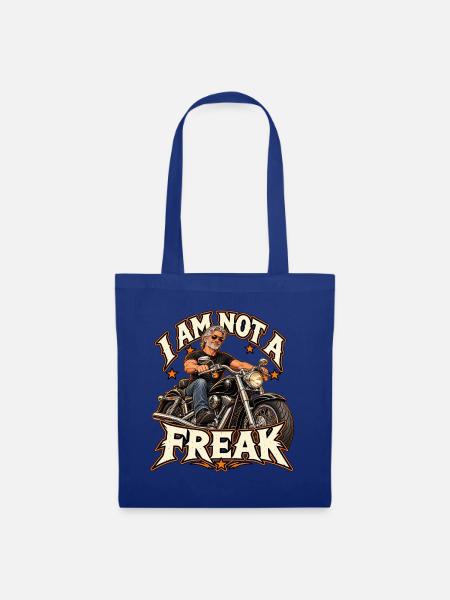 Ich bin kein Freak Motorrad - Stoffbeutel - Royalblau