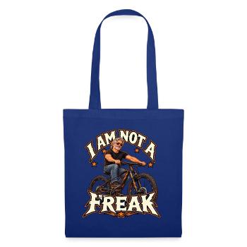 I Am Not a Freak – Bike Rebel - Stoffbeutel - Royalblau - Vorne