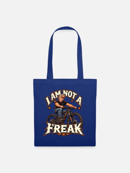 I Am Not a Freak – Bike Rebel - Stoffbeutel - Royalblau