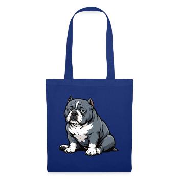 American Bully Bully Pit Bullys Bullybesitzer - Stoffbeutel - Royalblau - Vorne