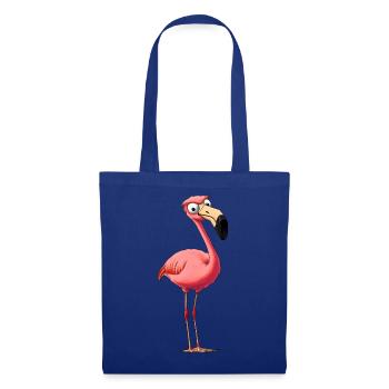 Cooler Flamingo - Stoffbeutel - Royalblau - Vorne
