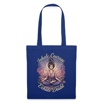 Yoga Instructor Inhale Courage Yoga Practitioner - Stoffbeutel - Royalblau - Vorne