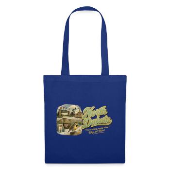 North Dakota Retro Vintage Peace Garden Design - Stoffbeutel - Royalblau - Vorne