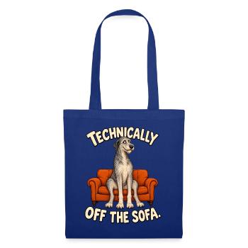 Wolfhound Sofa Regeln - Stoffbeutel - Royalblau - Vorne