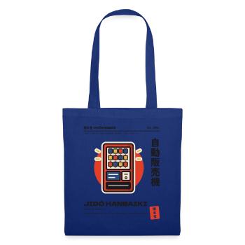 Japanischer Getränkeautomat Jidohanbaiki - Stoffbeutel - Royalblau - Vorne