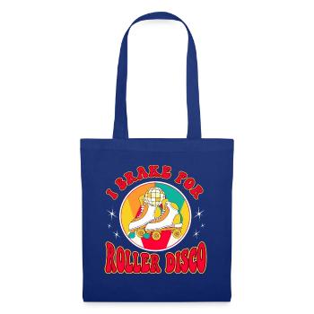 Rollerskater Party I Brake For Roller Disco Gifts - Stoffbeutel - Royalblau - Vorne