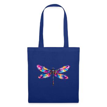 Prismatische Libelle - Stoffbeutel - Royalblau - Vorne