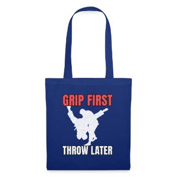 Judo Training - Grip First Throw Later - Kampfspor - Stoffbeutel - Royalblau - Vorne