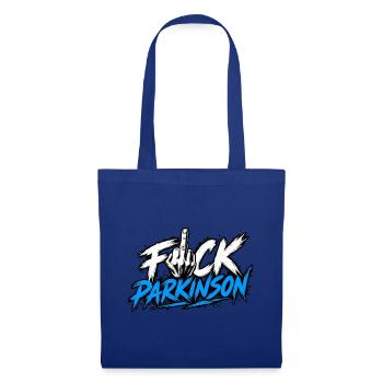 Fuck Parkinson Provokante Botschaft - Stoffbeutel - Royalblau - Vorne