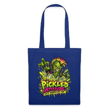 Pickled Attitude Punkgurke - Stoffbeutel - Royalblau - Vorne
