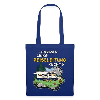CAMPING LENKRAD LINKS REISELEITUNG RECHTS - Stoffbeutel - Royalblau - Vorne