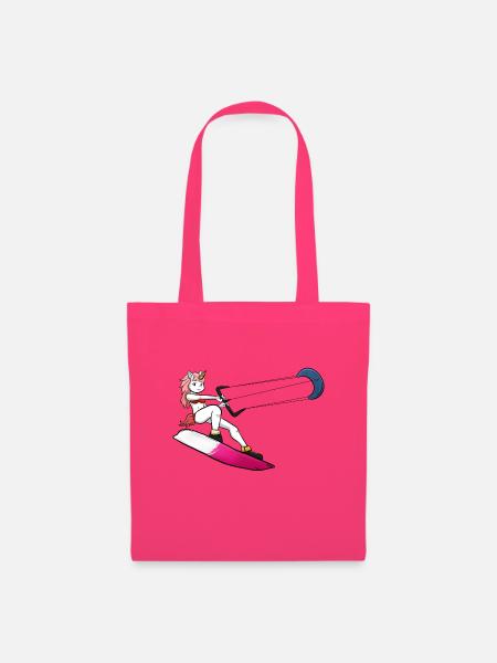 Kitesurf Unicorn - Stoffbeutel - Azalea