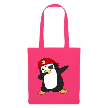 Pirat Pinguin Piraten - Stoffbeutel - Azalea - Vorne