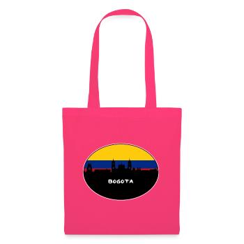 Bogota Kolumbien Flagge Skyline Silhouette Reisen - Stoffbeutel - Azalea - Vorne