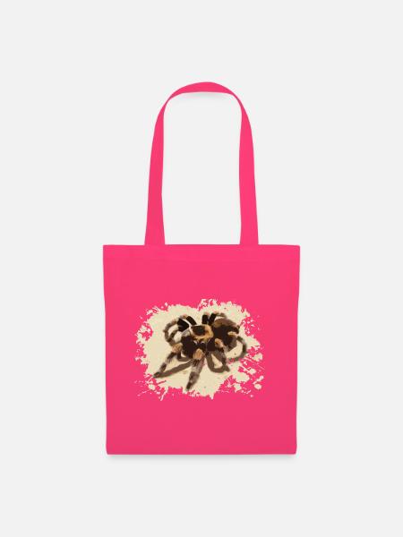 T-Shirt Spinne - Stoffbeutel - Azalea