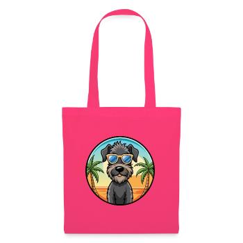 Kerry Blue Terrier Hunderasse Cartoon Sonnenbrille - Stoffbeutel - Azalea - Vorne