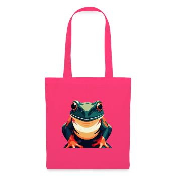 Frog Cartoon Character Colorful Pet Animal - Tote Bag - azalea - Front