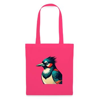 Blauhäher Zeichentrickfigur Buntes Haustier Tier - Stoffbeutel - Azalea - Vorne