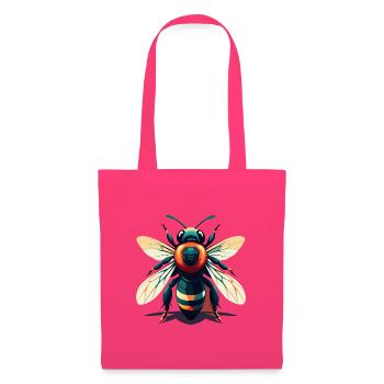 Biene Cartoon Figur Buntes Haustier Tier - Stoffbeutel - Azalea - Vorne