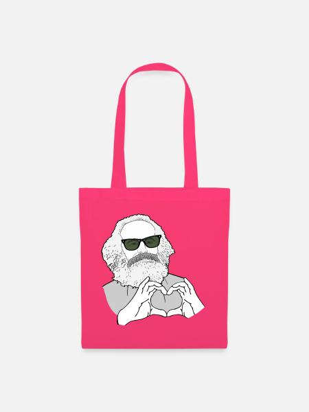 Karl Marx Hände bilden ein Herz Marxisten - Stoffbeutel - Azalea