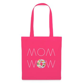 MOM WOW! Geschenk zum Muttertag - Stoffbeutel - Azalea - Vorne