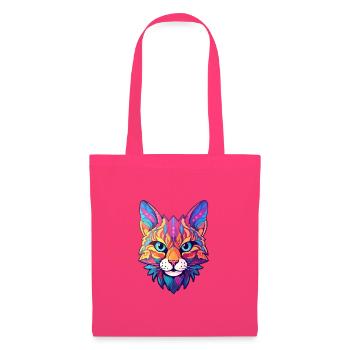 Rotluchs buntes Aquarell Karikatur Kawaii Tier - Stoffbeutel - Azalea - Vorne