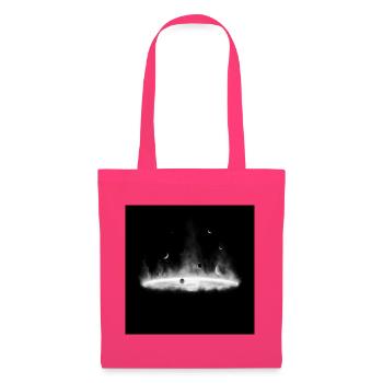 Nebulae Feuer-Silhouette auf Dunkelgrau - Stoffbeutel - Azalea - Vorne