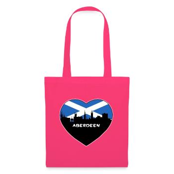 Aberdeen Schottland Flagge Skyline Reise Souvenir - Stoffbeutel - Azalea - Vorne