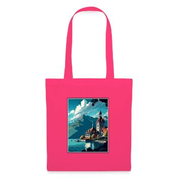 Montreux Schweiz Vintage Reiseposter WPA Kunst - Stoffbeutel - Azalea - Vorne