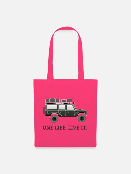 Dachzelt Offroad 4x4 Reisefahrzeug T-Shirt - Stoffbeutel - Azalea