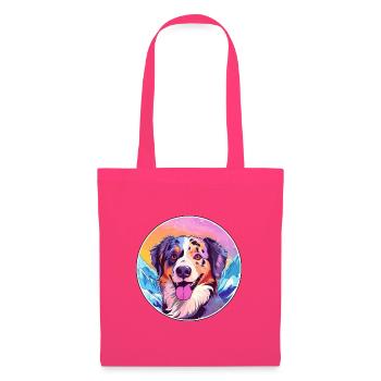 Alano Español Hunderasse Cartoon Kawaii Aquarell - Stoffbeutel - Azalea - Vorne